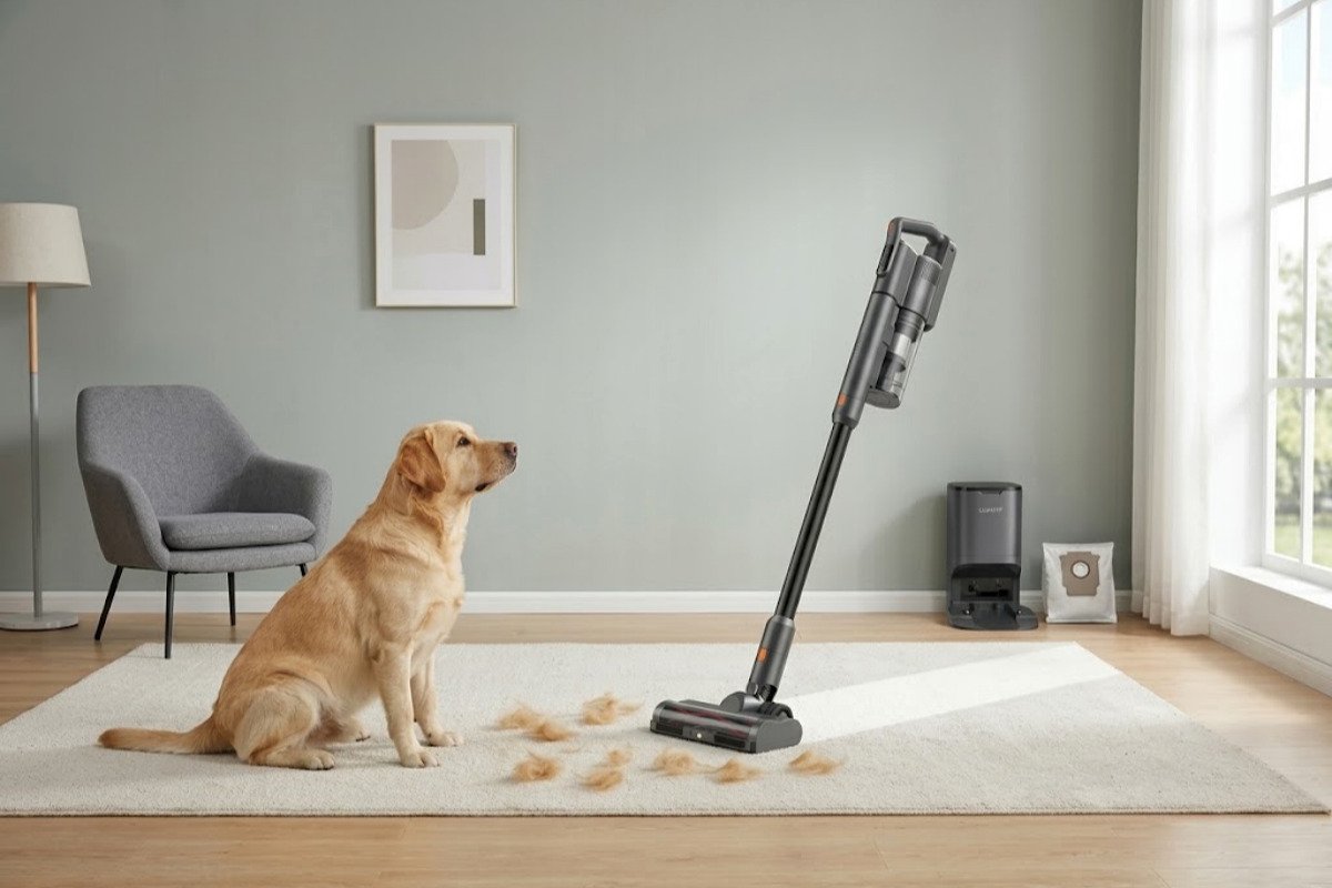 anti-tangle vacuum head for pet hair